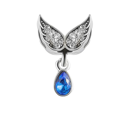 Title 2, Sterling Silver Bracelet Accessories Wings Blue...