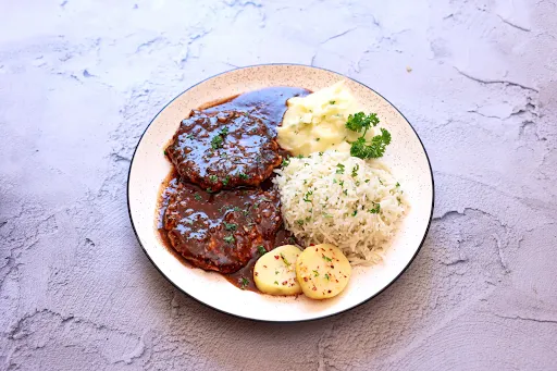 Lemon & Garlic Chicken Steaks With Rice