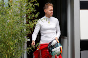 Ferrari's Formula One driver Sebastian Vettel before practice at the Russian Grand Prix in Sochi on September 28, 2018.