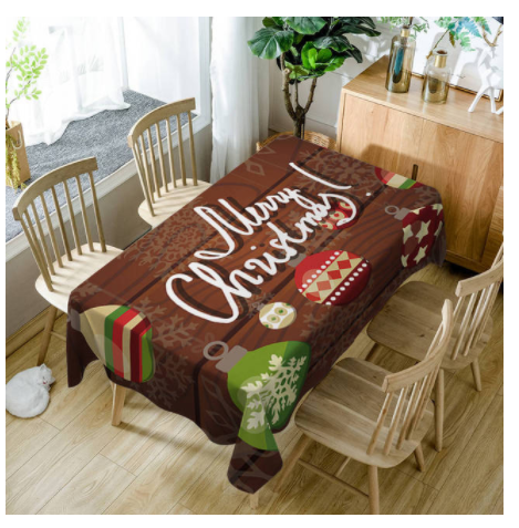 Title 1, Santa digital printing polyester waterproof tab...