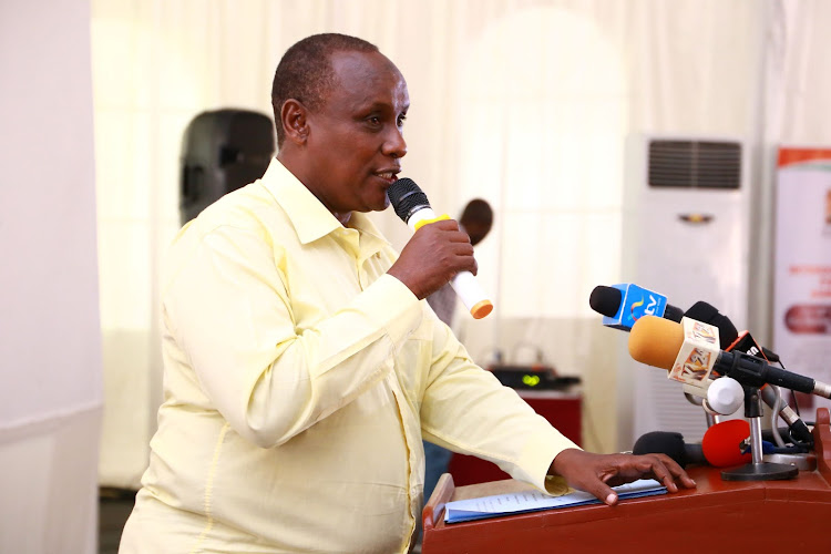 Devolution Chief Administrative Secretary Hussein Dado at the third Agriculture Inter-Governmental Forum in Mombasa on Wednesday