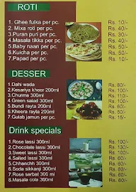 Rajasthani Kitchen menu 1