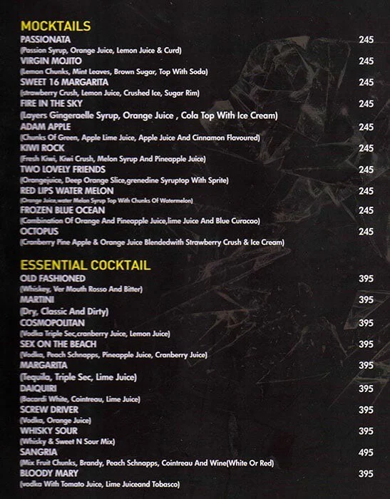 Capital Grill menu 