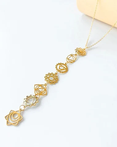 Collier pendentif en acier inoxydab - 1