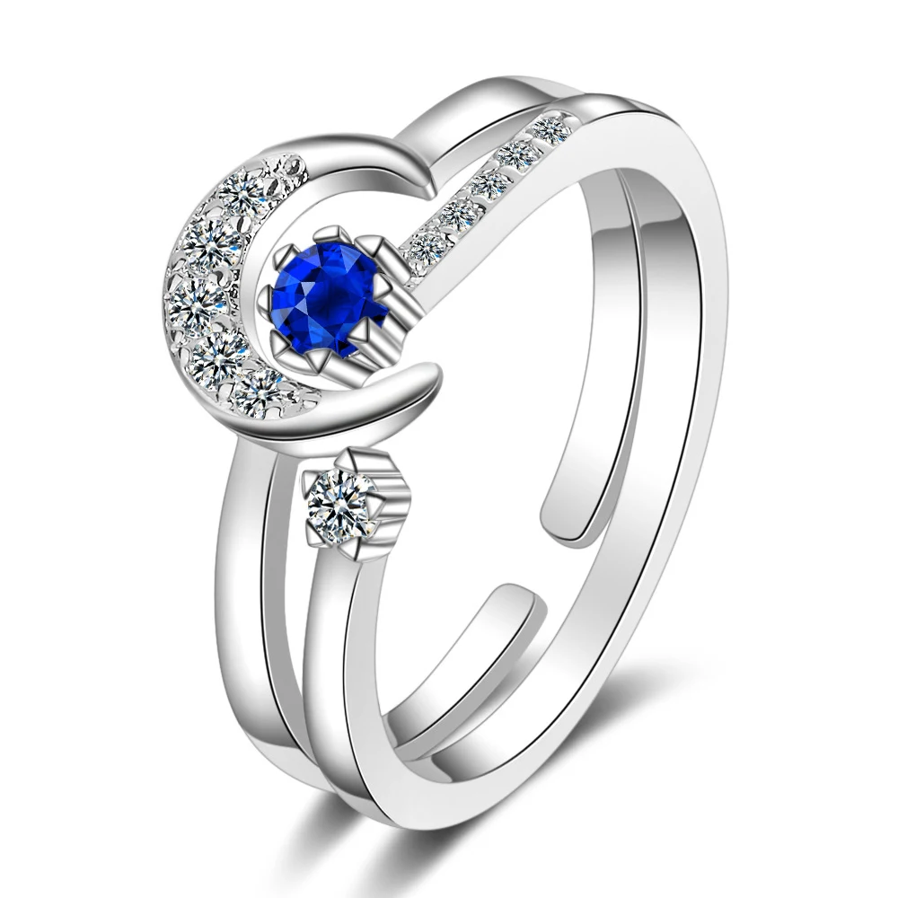 Title 3, Star Moon Cold Wind Tail Ring Fashion – Modeuze...