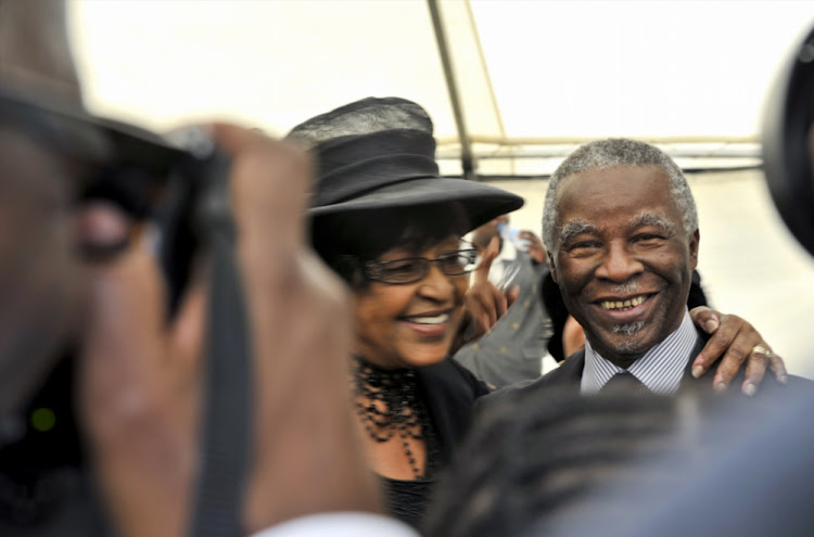  Winnie Madikizela-Mandela and former President Thabo Mbeki.