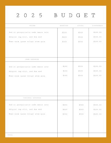 2025 Budget - Budget Planner template