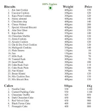 Moti Bakery menu 1