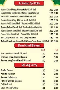 Al Kabab Mughlai Food menu 2