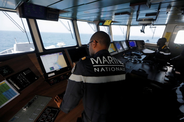 Senegalese Navy members are seen on board the patrol boat 'Walo', as they search for illegal migrants, in the Senegalese high seas, November 2, 2023.