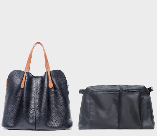Title 4, Large Capacity Womens Leather Simple Hand-held...