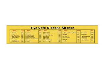 Tia Cafes And Snacks Kitchen menu 