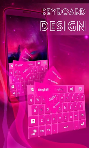 Keyboard Design Pink