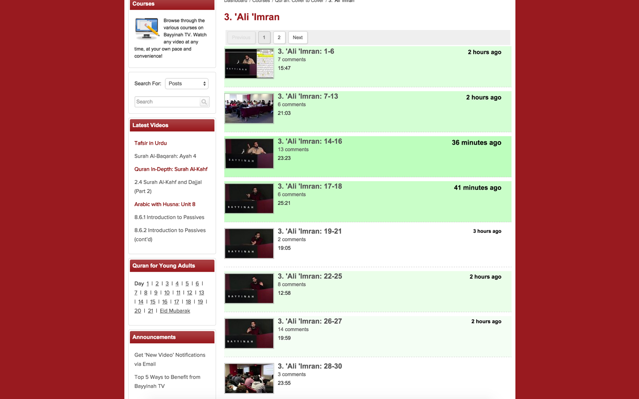 Bayyinah progress tracker Preview image 0