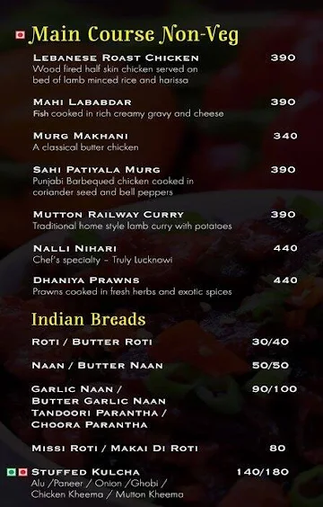 Mediterra menu 