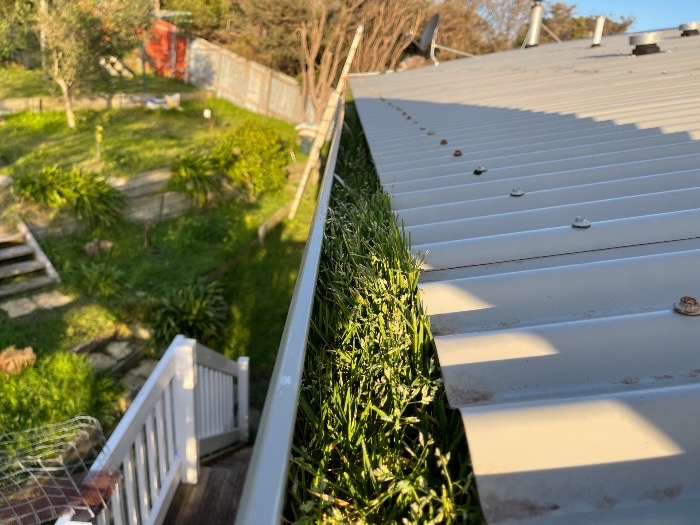 Overflowing gutters are caused by clogged gutters