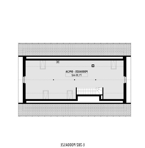 E-282 - Rzut poddasza do adaptacji