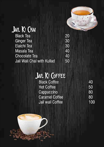 Jail Chai Bar Cafe menu 