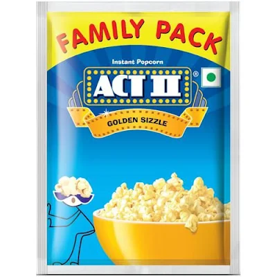 Act Ii Instant Popcorn - Golden Sizzle, Hot, Fresh & Delicious - 75 gm