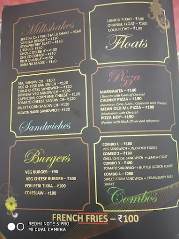 Chill'D Monk menu 