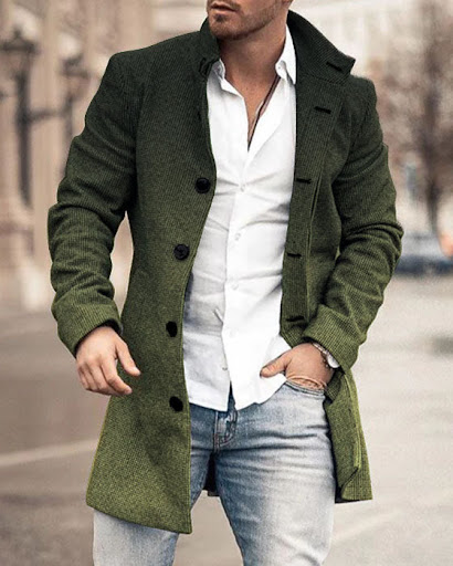 Title 2, Autumn and Winter New Mens Woolen Stand Collar...