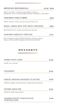 So Bar Away menu 3