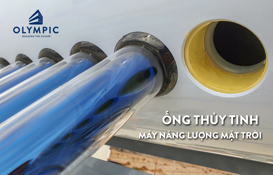 Nước được làm nóng nhờ ống thu nhiệt 