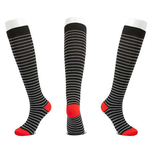 Title 18, Elastic compression sports socks for running, t...