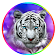 Thème Violet Tigre Blanc icon