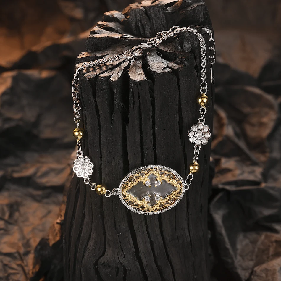 925 Sterling zilveren armband met klavertjevier bedel, gelukssymbool voor dames, stijlvol cadeau.