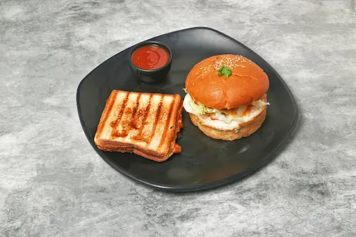 Spicy Chicken Sandwich With Chicken Burger