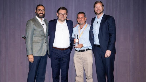 Far left: Sherif Seddik: Sr VP, EMEA, Citrix. Middle left: Piotr Faderski, emerging market channel director, Citrix. Middle right: Craig Margison, Datacentrix pre-sales specialist.
Far right Eric Kline, COO, EMEA, Citrix.