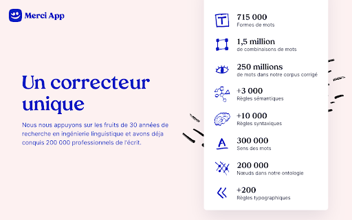 MerciApp — Correcteur orthographique Chrome