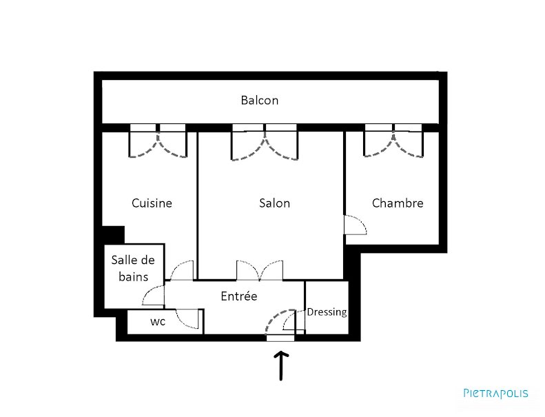 Vente appartement 2 pièces 50 m² à Le Péage-de-Roussillon (38550), 97 000 €