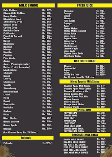 Eat N Drink menu 