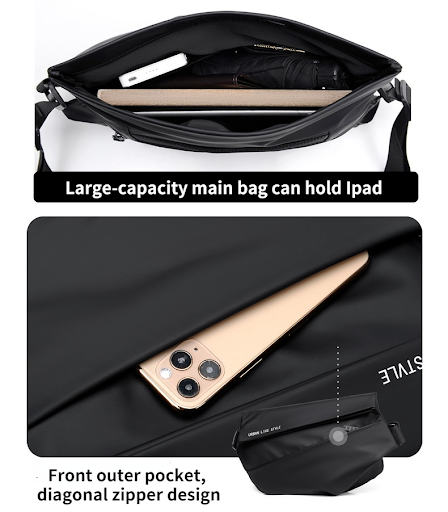 Title 9, Mens Functional Camera Crossbody Bag Waterproo...