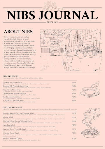 Nibs Cafe And Chocolataria menu 