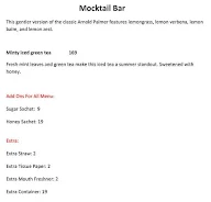 Mocktail Bar menu 5