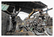 A scrap metal yard in Mthatha. While many scrap yards are legal operations, there are others that purchase items stolen from infrastructure, and this places a heavier burden on taxpayers, who fund replacement