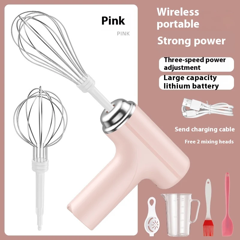 Wireless Electric Whisk Household Cream Blender Effortlessly whip cream and create delicious desserts with this convenie