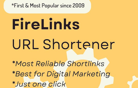 Firelinks URL Shortner chrome extension