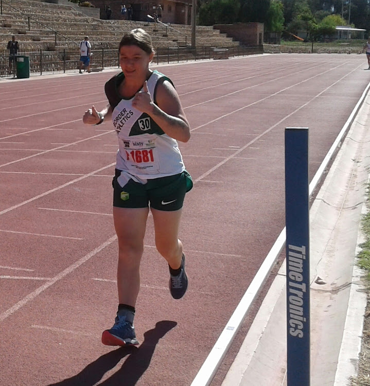 Mercia van der Merwewon gold in the 5 000m, silver in the 1 500m, and bronze in the 800m