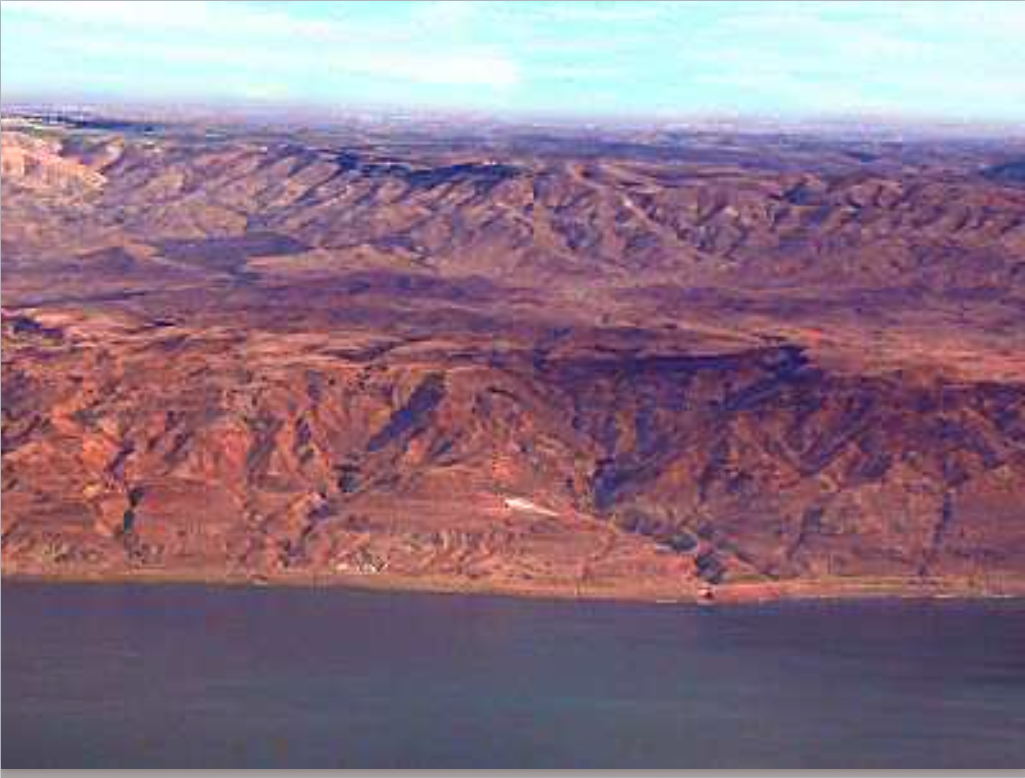 Country of Moab, across from Israel, with Dead Sea in the Foreground