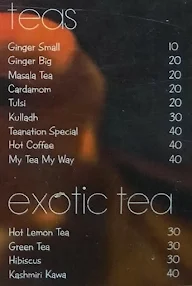 Tea Nation menu 1