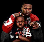 ANGRY: Rapper 50 Cent and his son Marquise. © Unknown.