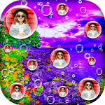 Cover Image of Скачать Purple Nature Bubble Live Wallpaper 1.0 APK