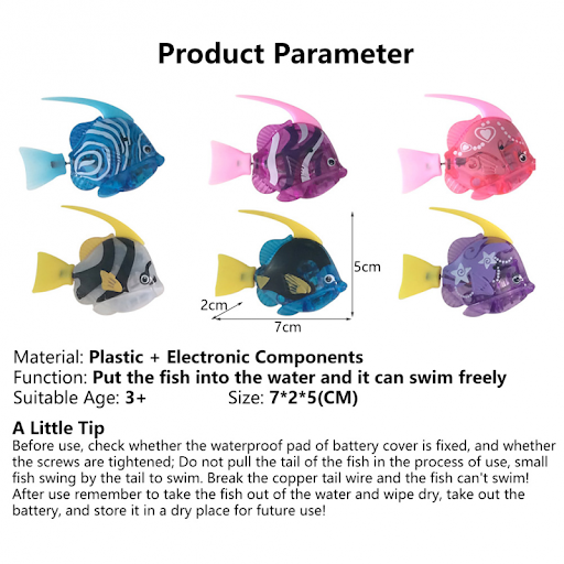 Cat Interactive Electric Fish Toy Water Cat Toy for Indoor Play Swimming Robot Fish Toy for Cat and Dog with LED Light P