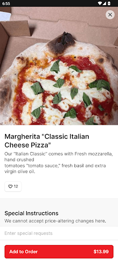 Screenshot Inferno Pizza Lounge To Go