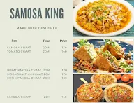 SAMOSA KING menu 1