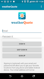 Weather Quote screenshot for Android